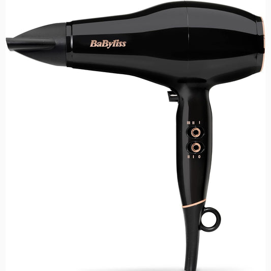 315297 - Tharëse flokësh Pro Power D5245E, 2300W, Motor Profesional AC, Teknologji Jon Anti-Frizz, 3 Cilësime Temperature, 2 Nivele Shpejtësie, Ngjyrë E Zezë