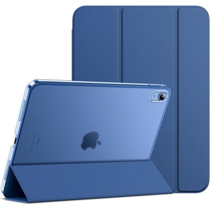 269334 - JETech Mbështjellës për iPad (A16) Gjenerata e 11-të/10-të (2025/2022), Mbështetëse e fortë me funksion automatik gjumë/zgjim, blu e errët