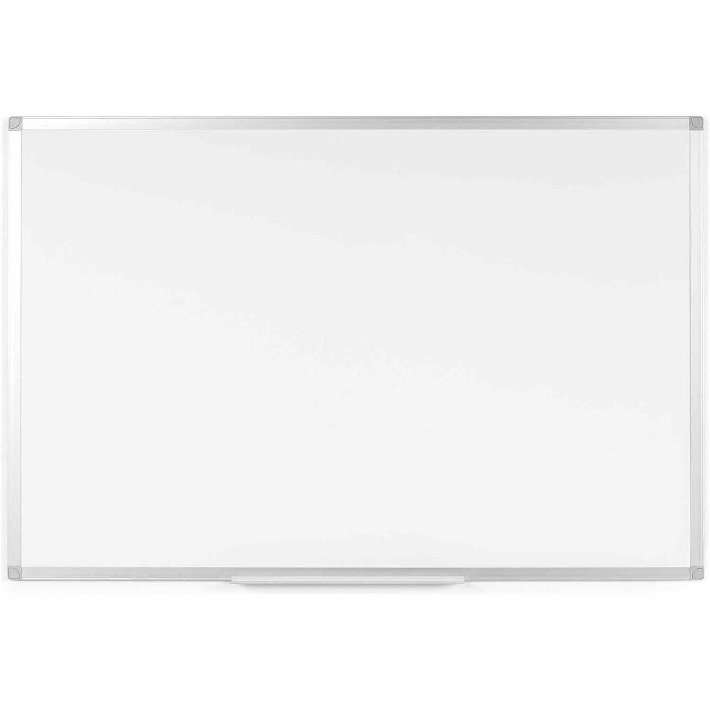 268033 - BOARDSPLUS Tabelë e bardhë magnetike, 120 x 90 cm, me kornizë alumini dhe mbajtëse shënuesish