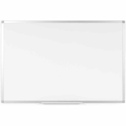 268033 - BOARDSPLUS Tabelë e bardhë magnetike, 120 x 90 cm, me kornizë alumini dhe mbajtëse shënuesish