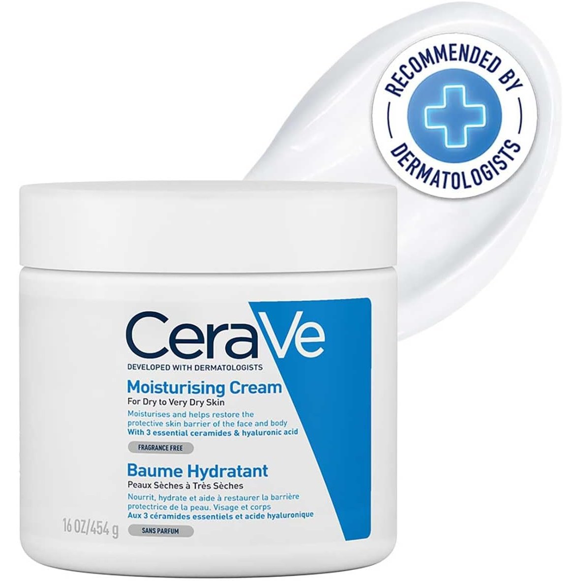 271809 - CERAVE Krem hidratues për fytyrën dhe trupin, 454 ml