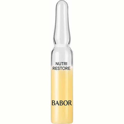 302012 - BABOR Ampulat Nutri Restore, kujdes vegan për fytyrën me 19 mikronutrientë, aloe vera dhe vaj argani, 7 x 2 ml