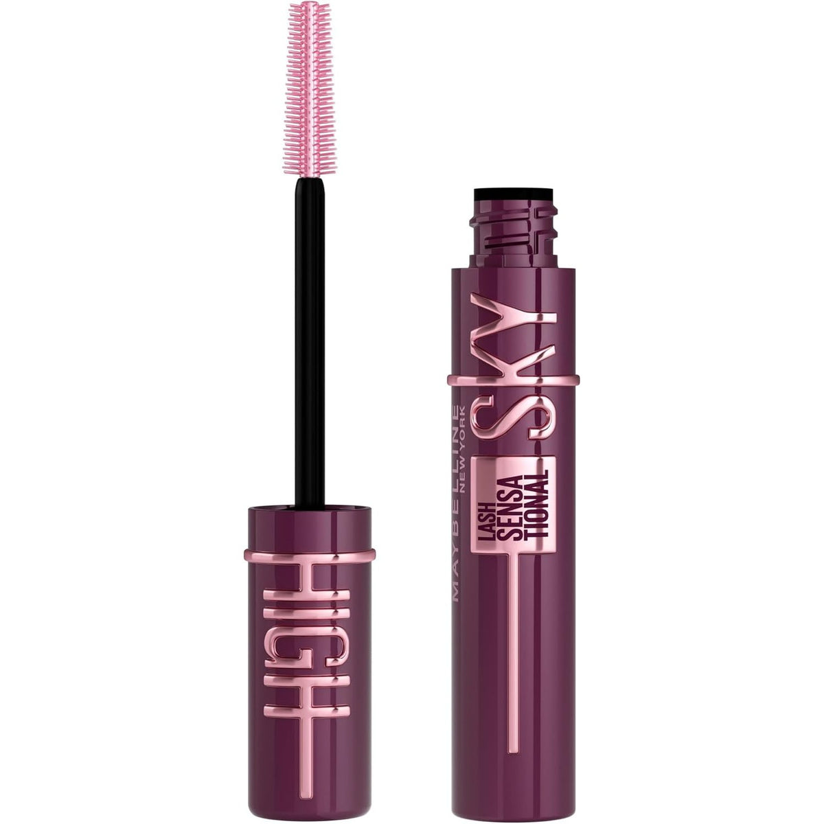 303621 - MAYBELLINE NEW YORK Rimel për Volum dhe Gjatësi, Sky High, Ngjyrë: Burgundy Haze, 7.2ml