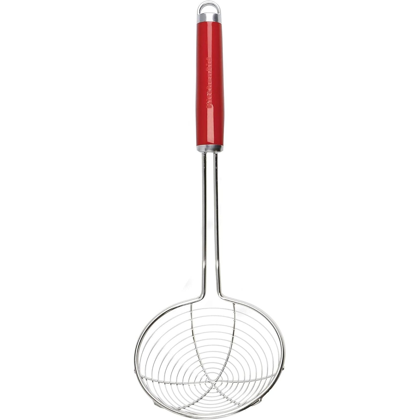 227831 - KITCHENAID Merimangë/Skimmer prej çeliku inox për skuqje të thellë, Qershi e kuqe
