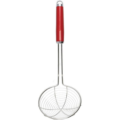 227831 - KITCHENAID Merimangë/Skimmer prej çeliku inox për skuqje të thellë, Qershi e kuqe