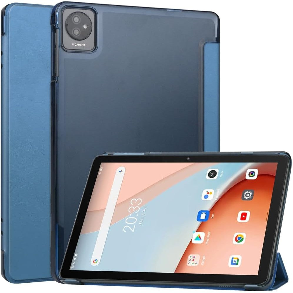 274190 - KEPUCH CUSTER Mbrojtëse për Blackview Tab 70 WiFi, Tab 8 WiFi, Tab 7 WiFi 10.1", Mbulesë mbrojtëse prej lëkure PU Smart - Blu