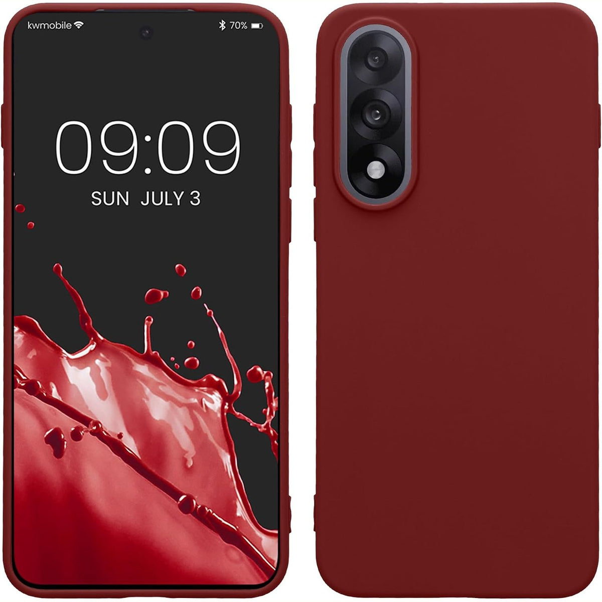 296468 - KWMOBILE Mbështjellëse për OnePlus Nord 5, TPU, Karikim pa tel, E Kuqe