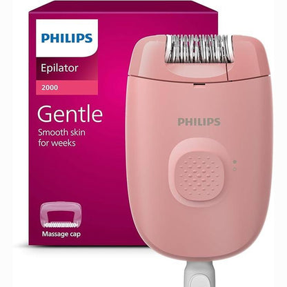 281081 - Depilator Philips Seria 2000, depilator me kabllo për këmbët dhe trupin, pajisje depilimi për femra, me modelin BRE227/00