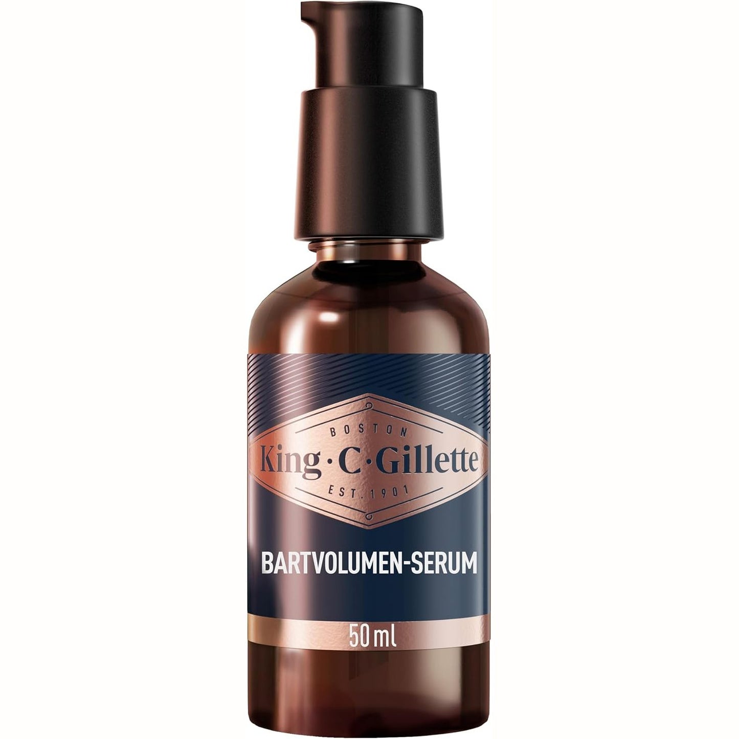 272323 - KING C. GILLETTE Serum për vëllimin e mjekrës, 50 ml, për mjekër më të plotë dhe më të trashë në 14 ditë, me aromën karakteristike