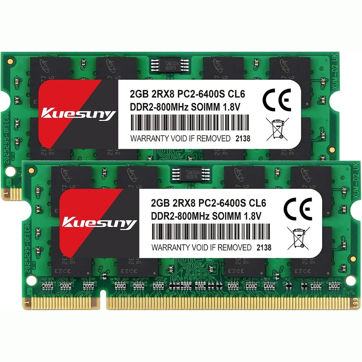 269352 - KUESUNY 8 GB DDR3L-1600 SODIMM RAM, Memorie PC3L-12800/PC3L-12800s 204 Pin 1.35V/1.5V CL11 Non-ECC Unbuffered 2RX8 Dual Rank për Laptop Notebook