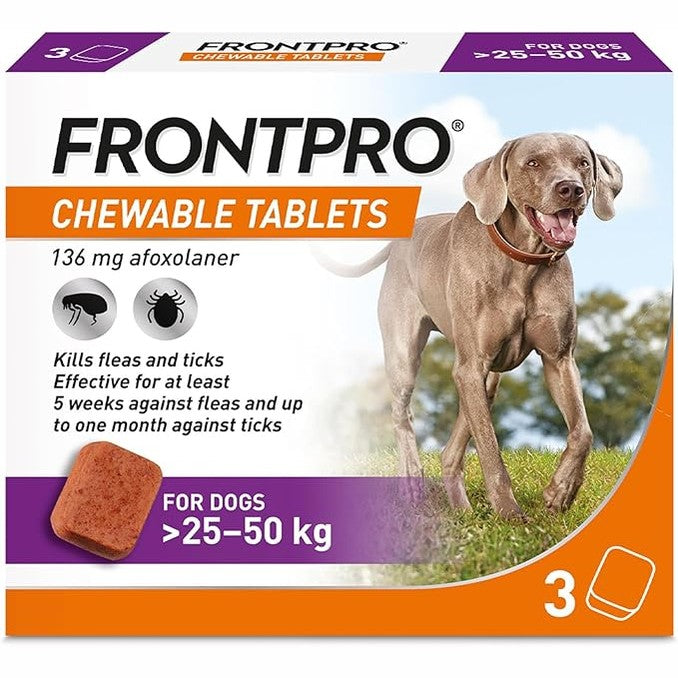 183422 - FRONTPRO Trajtim Kundër Pleshtave dhe Rriqrave për Qenë, Pesha 25-50 kg