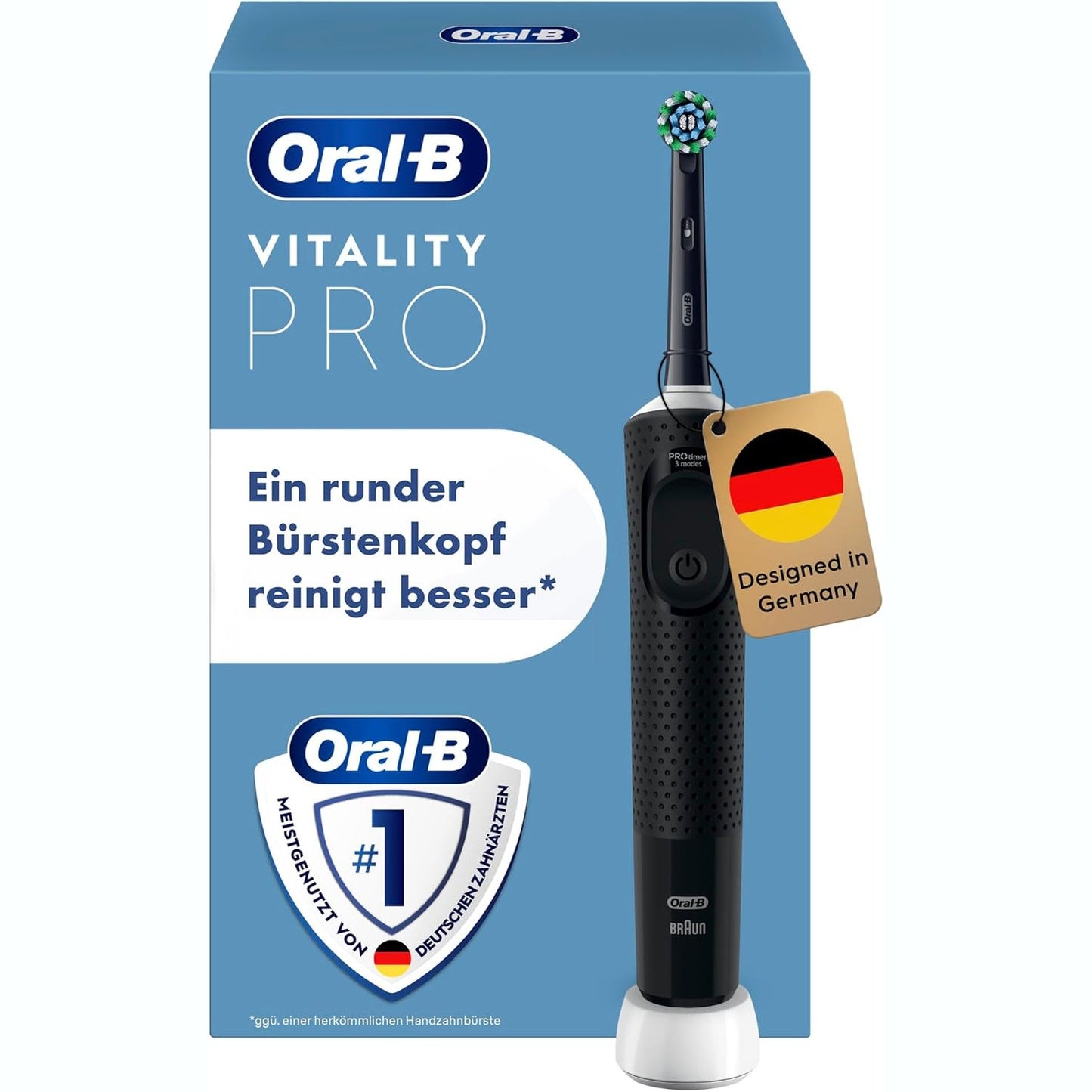 316850 - ORAL-B Furçë dhëmbësh elektrike Vitality Pro, e zezë, 1 kokë furçe