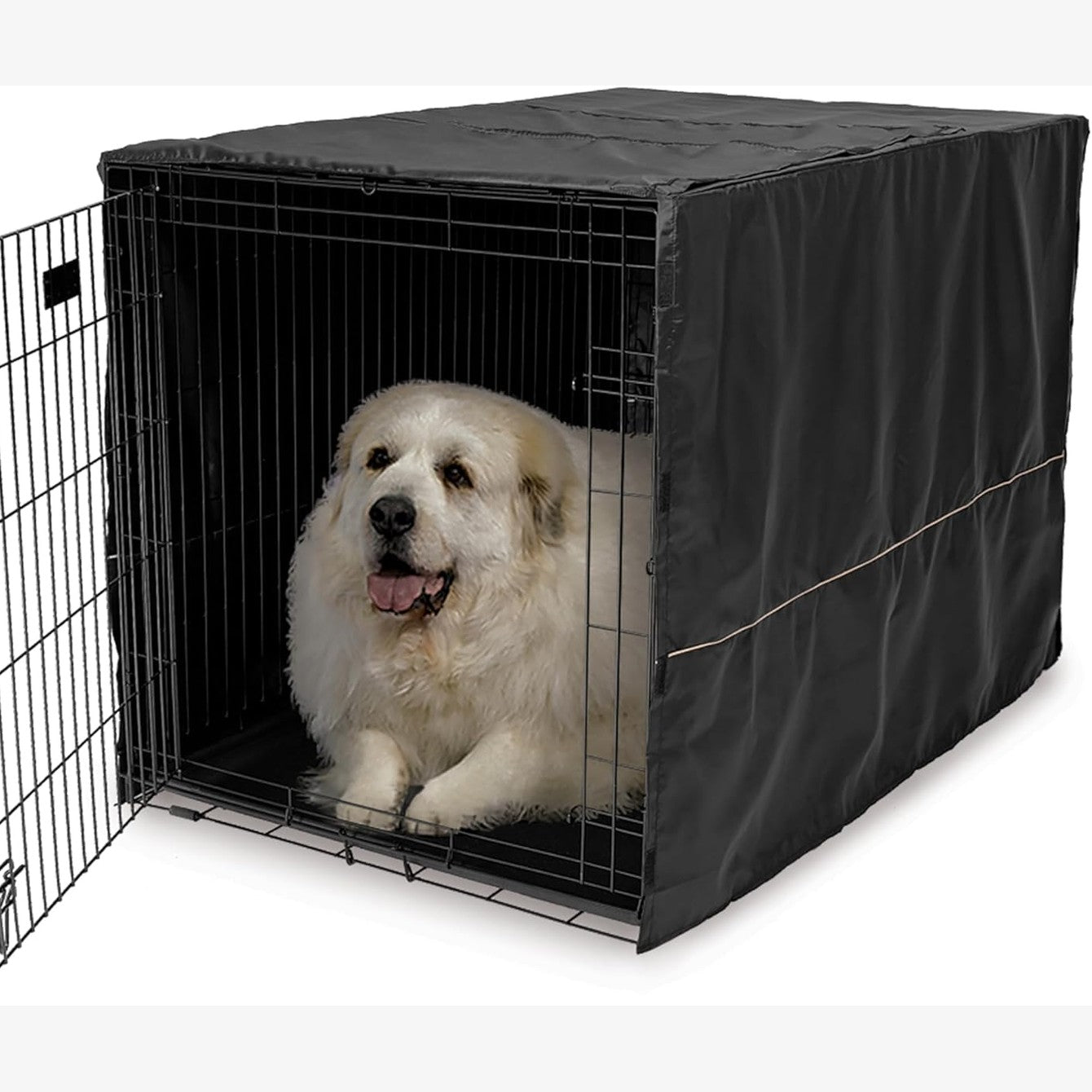 222370 - MIDWEST HOMES FOR PETS Mbulesë kafazi për qen CVR-48, 48" e gjatë, me pëlhurë mbrojtëse tefloni, e përshtatshme për kafazet MidWest dhe New World