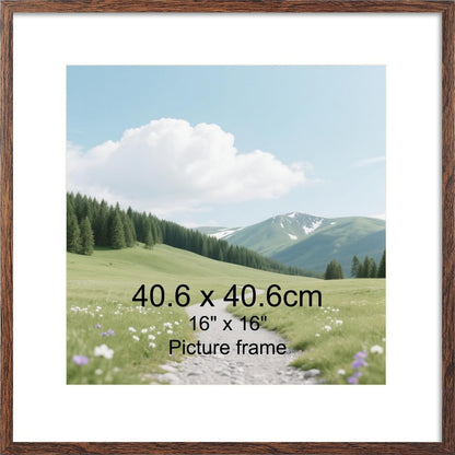 216864 - KORNIZË FOTOJE - EYMPEU 40x40 kafe, për fotot 30x30 CM ose 40x40 CM