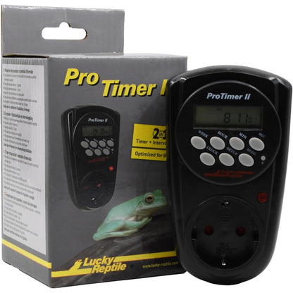 251638 - Lucky Reptile Pro II Kohëmatësi dixhital me kontroll intervalesh, Prizë e programueshme me 8 programe, Kohëmatësi Terrariumi, 3500W
