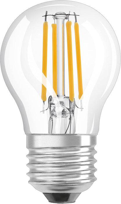 225244 - LEDVANCE Llambë LED E27, Mini-Sfere, 4W (470 lumen), zëvendëson 60W, e bardhë e ngrohtë, e pajtueshme me Alexa dhe Google Assistant, 1 llambë