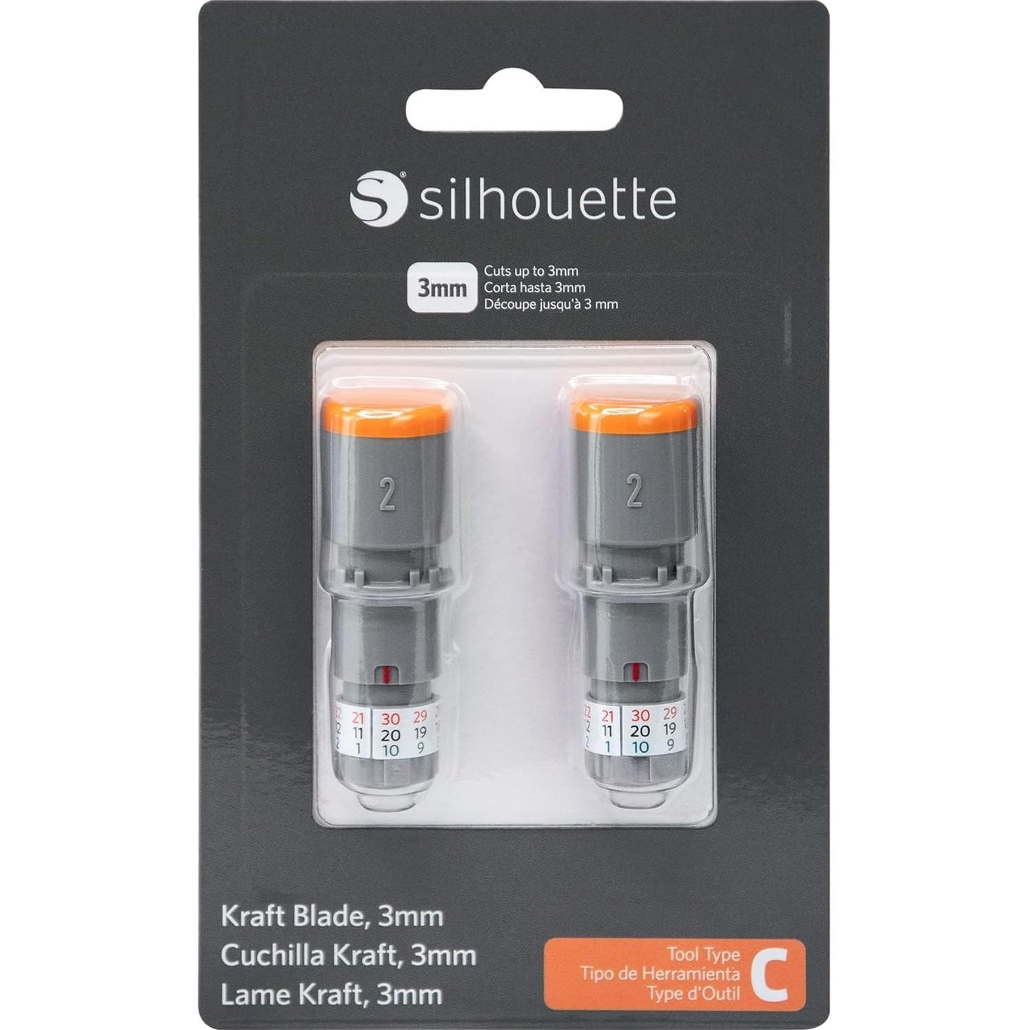 136138 - SILHOUETTE AMERICA Silh Blades 4 - Lëndë Kraft, 3mm, për Plotterin e Prerjes Cameo 4