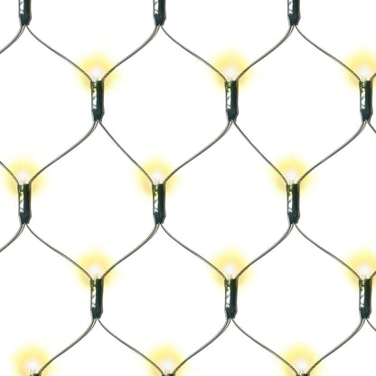 185754 - NIPACH GMBH Rrjet dritash LED 160 ndriçime, 2x2m, E bardhë e ngrohtë, me bateri dhe kohëmatës, për dekorim Krishtlindjesh dhe festash, Ndriçim pavijoni dhe përde dritash jashtë.