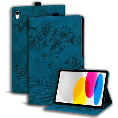 299805 - SUCCTOPY Mbulesë mbrojtëse për iPad të gjeneratës së 11-të (A16) 11 inç 2025, iPad të gjeneratës së 10-të 10.9 inç 2022 me funksion mbështetëse, me mbulesë mbrojtëse me rrota dhe mbajtëse lapsash, ngjyrë blu mbretërore