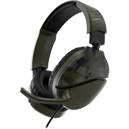 295817 - TURTLE BEACH - Kufje për Lojëra Recon 70 - Kamuflazh të Gjelbër - Përdorim për Xbox Serie X|S, Xbox One, PS5, PS4, PC