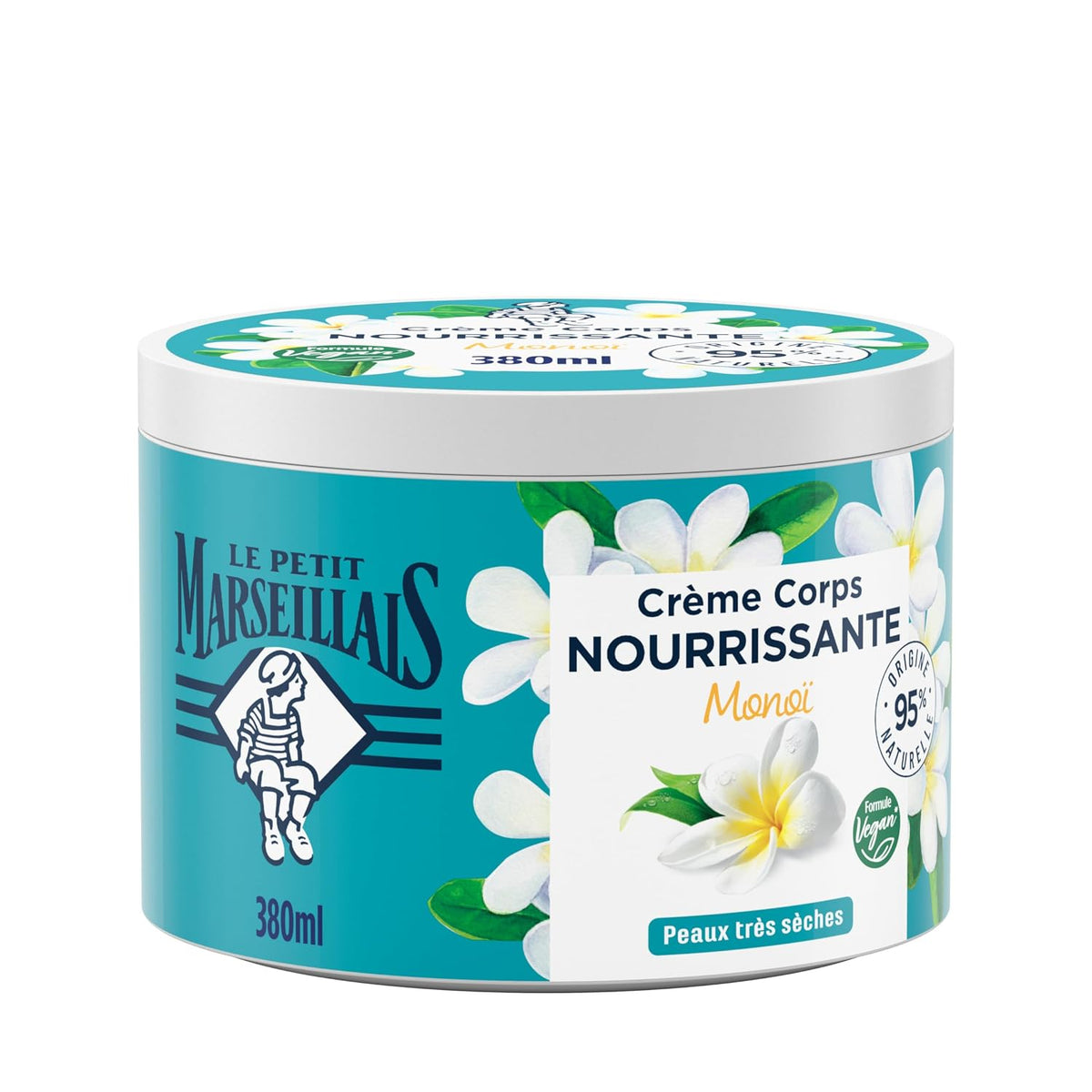 297697 - LE PETIT MARSEILLAIS Krem ushqyes për trupin me lule tiare, 380 ml