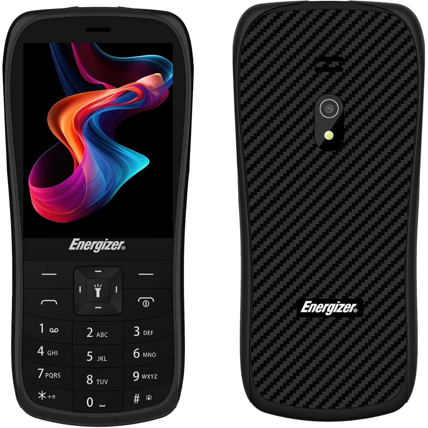 293740 - ENERGIZER E29 - Telefon celular 2G i zhbllokuar, dy karta SIM, ekran 2.8", bateri 1700 mAh, i pajtueshëm me kartën MicroSD.