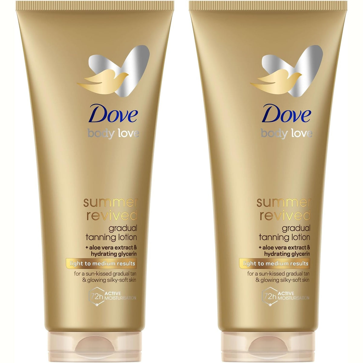 303510 - DOVE Locion Vetë-Nxirës Summer Revived, Hidratim 72H, 2 x 200 ml