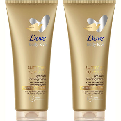 303510 - DOVE Locion Vetë-Nxirës Summer Revived, Hidratim 72H, 2 x 200 ml