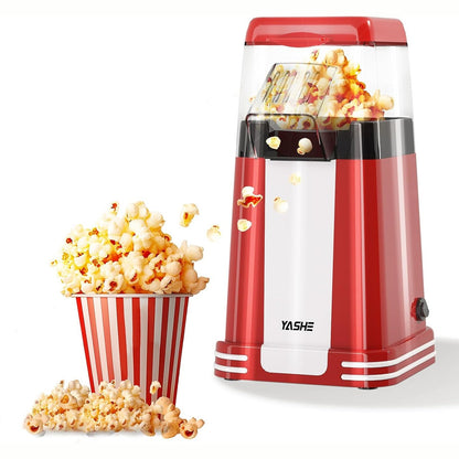162669 - YASHE - Makinë për Kokoshka Retro, me Ajër të Nxehtë 1200W, Gotë Matëse, Operim me Një Prekje, Pa Vaj, Ideale për Kinema në Shtëpi dhe Festa