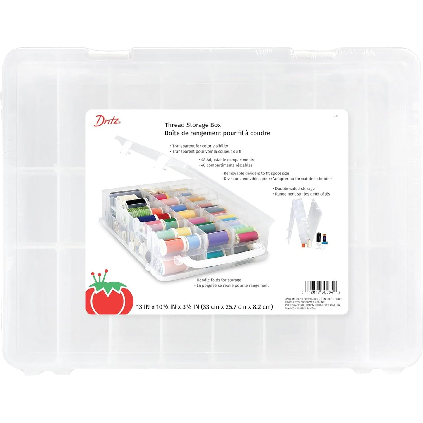 217993 - DRITZ Kuti për Ruajtjen e Fijeve 889, Plastike, Transparente
