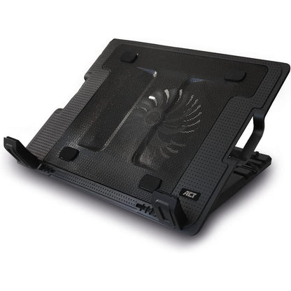 310021 - ACT Mbështetëse Ftohëse për Laptop 17", e Rregullueshme në Lartësi (5 Pozicione Ergonomike), 1 Ventilator Zyre i Qetë, Portë USB - AC8110