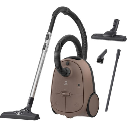 239215 - ELECTROLUX 600 CLEAN, Fshesë me Qese, Kontroll me Këmbë, 50% Plastikë e Ricikluar, Filtër Higjiene i Larëshëm 12, Kordon XXL 12m, EB61C3WBL, Kafe