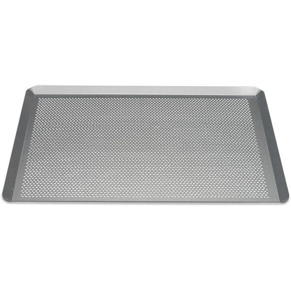 247708 - PATISSE 03640 – Tepsi pjekjeje e shpuar me skaje të ngritura, Sipërfaqe argjendi, Çelik i veshur, Gri argjendi, 40x30cm