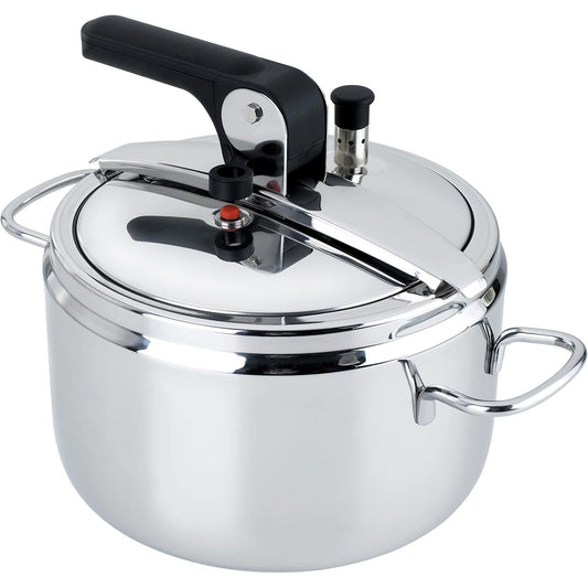 135229 - BARAZZONI Tenxhere me Presion, Diametër 22 cm, Kapacitet 7L, Materiali Çelik Inox, Prodhuar në Itali
