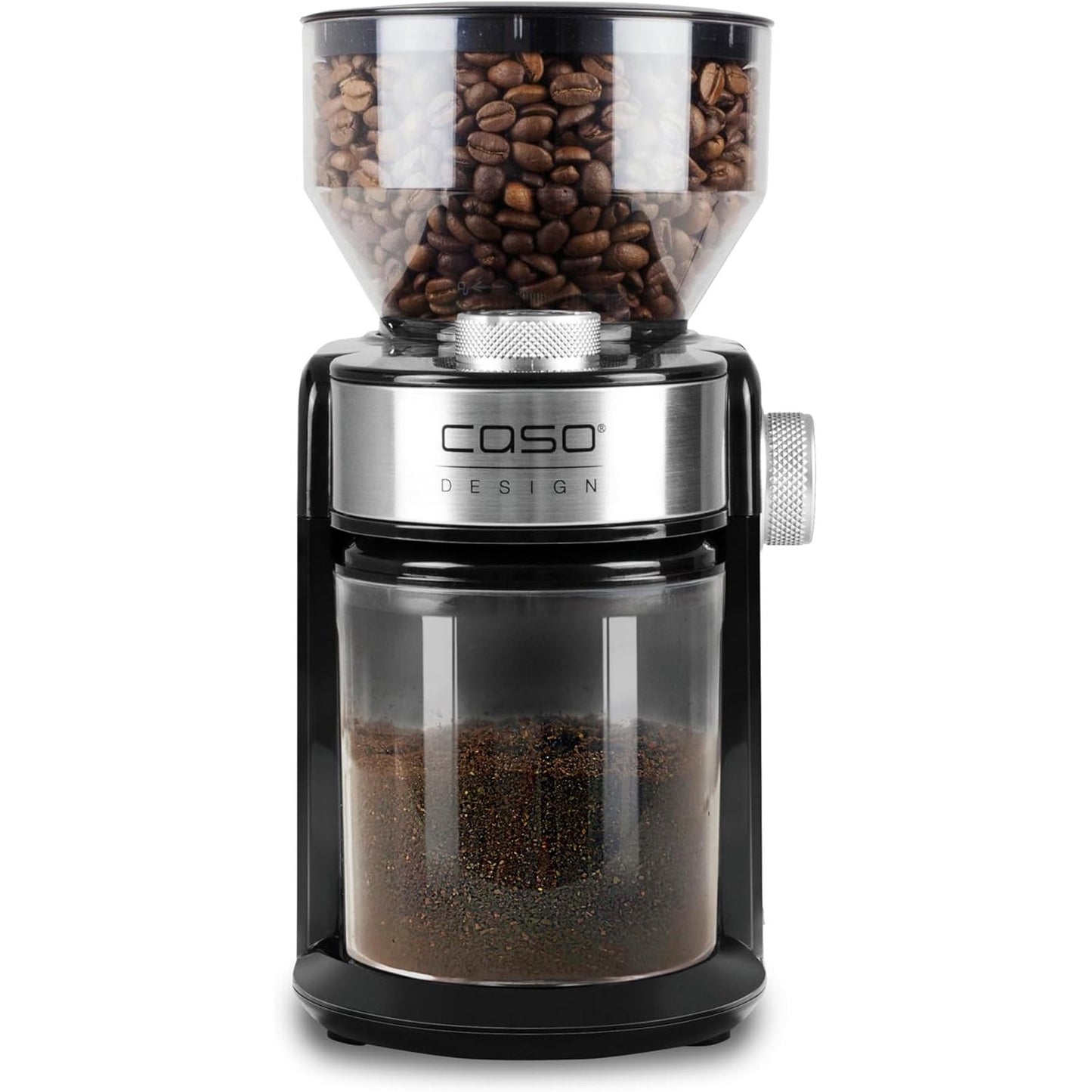 204351 - CASO - Mulli Elektrik Kafeje Barista Crema, 150 Vat, Me Disk, Cilësimet e Bluarjes Nga e Imët Në Të Trashë, Fituesi i Testit për Shtëpi dhe Kopsht