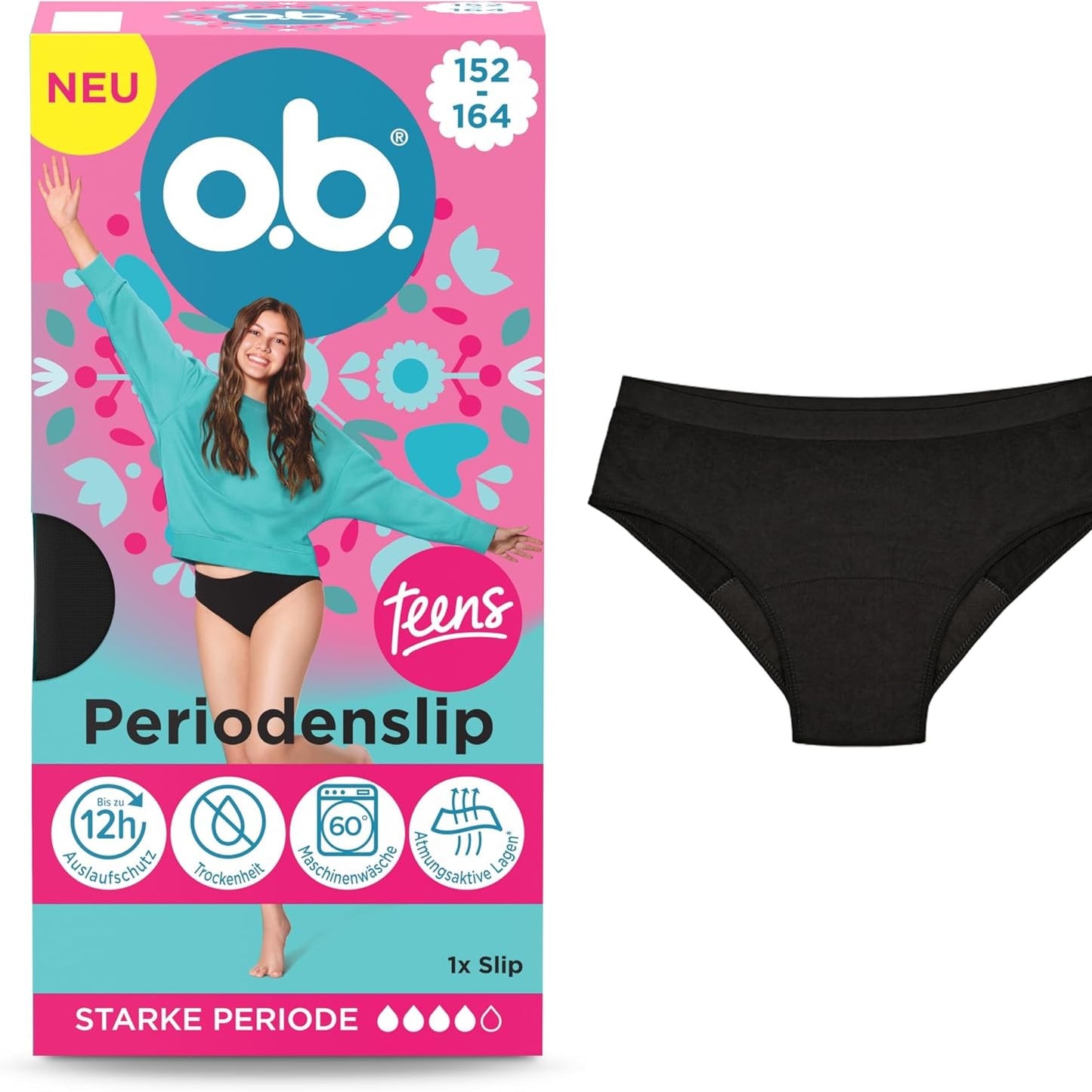 321521 - ob Adoleshentë periodenslip, Grösse 152-164, 1 Stk