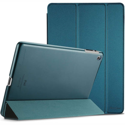 296345 - PROCASE Mbështjellëse për iPad të gjeneratës së dytë 2011, të tretë fillim 2012, të katërt fund 2012, 9.7 inç, mbështjellëse e lehtë mbrojtëse, gjumë/zgjim automatik - cian