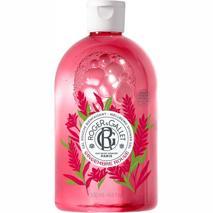 275549 - ROGER&GALLET Xhel Dushi Qetësues me Xhenxhefil të Kuq 500ml, Ekstrakt Natyral Xhenxhefili dhe Aloe Vera