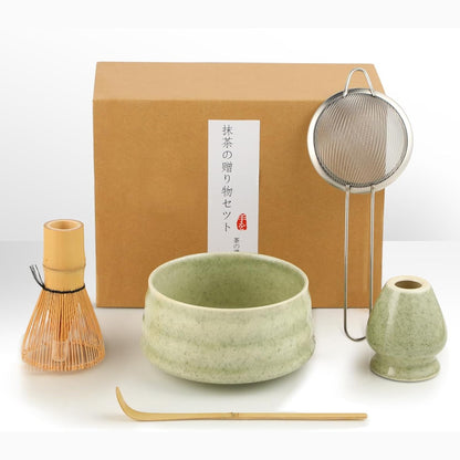 162697 - KIT MATCHA - Set për çaj japonez, 5 copë, përfshijnë filxhan dhe lopatë, ideale për përgatitjen e çajit Matcha, dhe si dhuratë