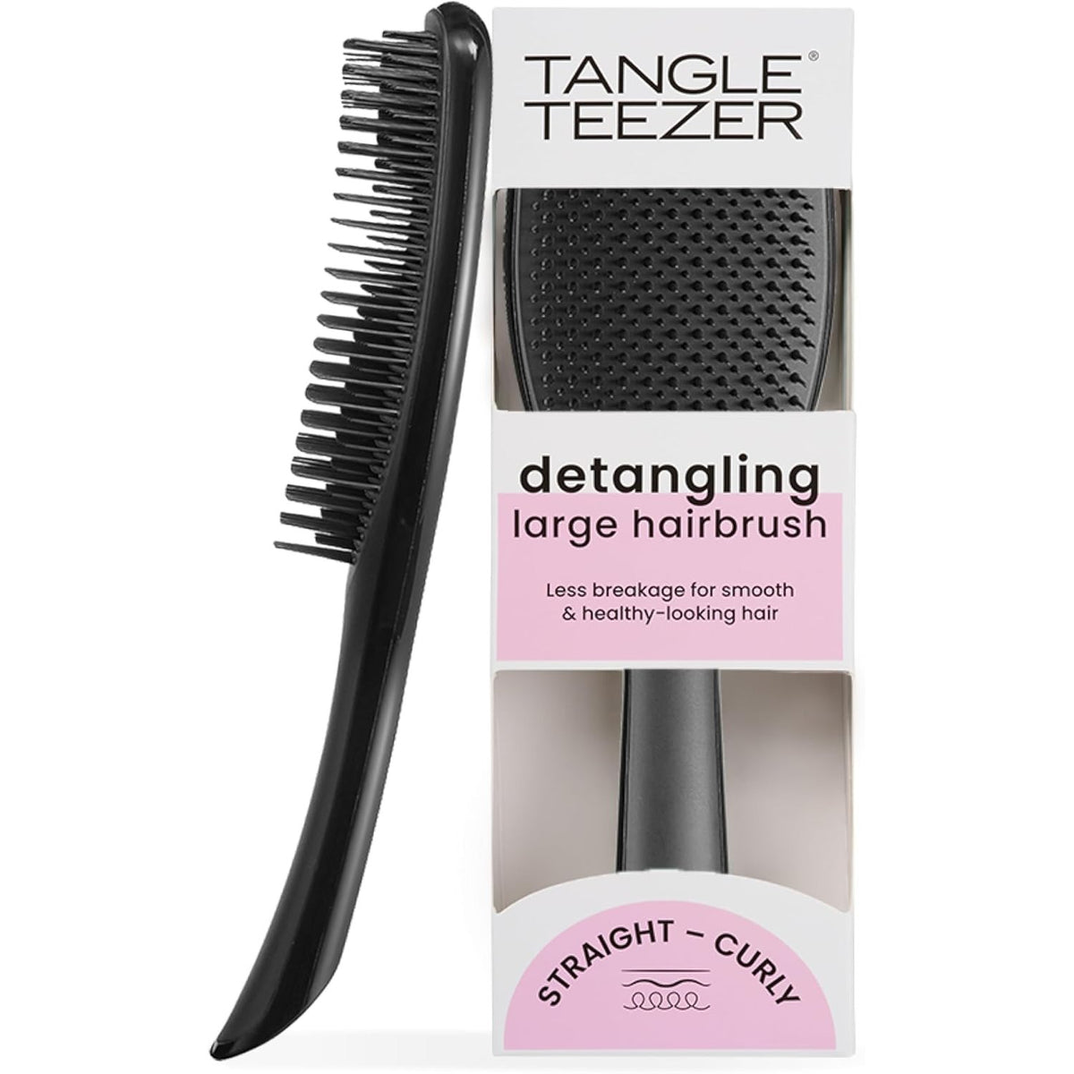 302373 - TANGLE TEEZER Furçë flokësh Large Ultimate Detangler - Flokë të lagur dhe të thatë - E zezë