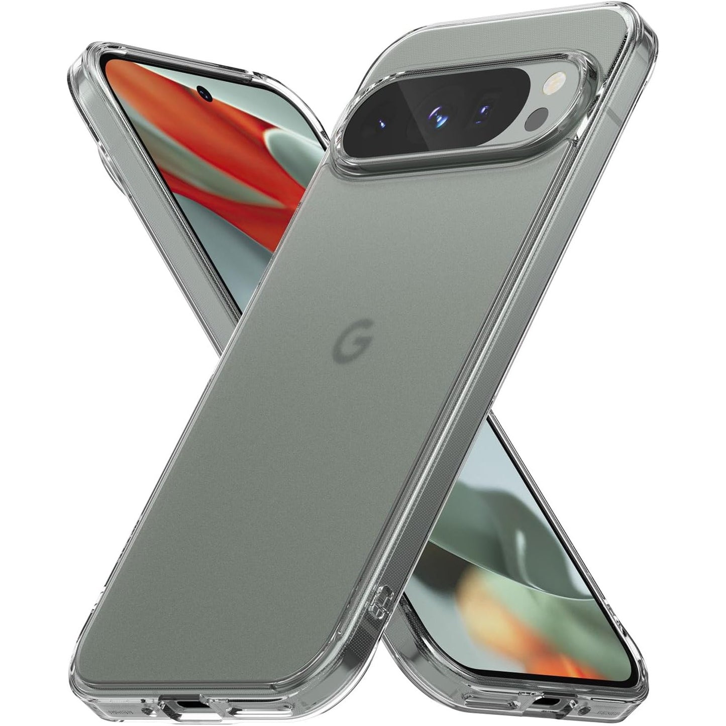 274265 - RINGKE Mbrojtëse Fusion për Google Pixel 9 Pro dhe Pixel 9, përfundim mat kundër gjurmëve të gishtave, dorezë e rehatshme, mbulesë transparente të akrobatikës dhe vrima për kordon - Transparente mat