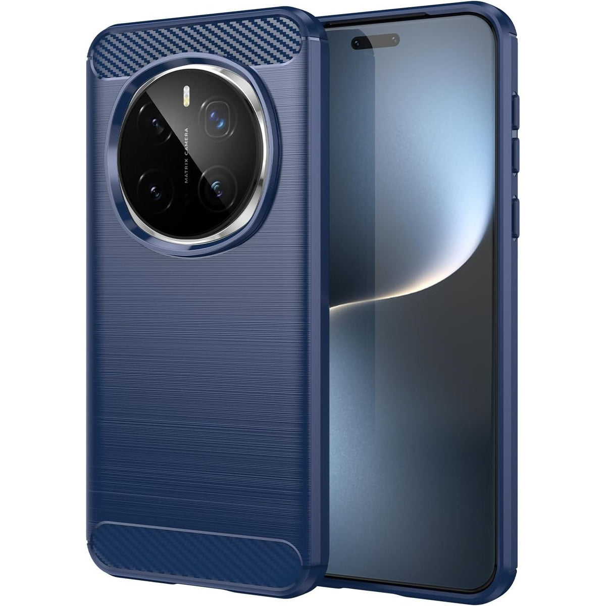 300011 - HUIYOUMY Mbulesë 2-në-1 për Motorola Moto G55 me 1 pako mbrojtëse ekrani prej qelqi të temperuar, e hollë, e butë TPU, rezistente ndaj goditjeve dhe gërvishtjeve - e zezë