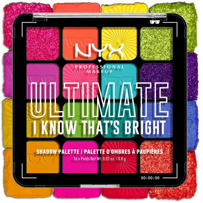 317230 - NYX Professional Makeup Paleta e Hijeve të Syve Ultimate Shadow, 16 ngjyra, formulë vegane
