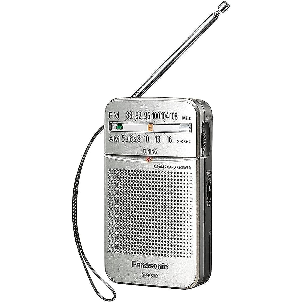 296103 - RADIO XHEPI PANASONIC RF-P50DEG-S ME RRIP MBAJTËS, FUNKSIONON ME BATERI, ARGJENDI