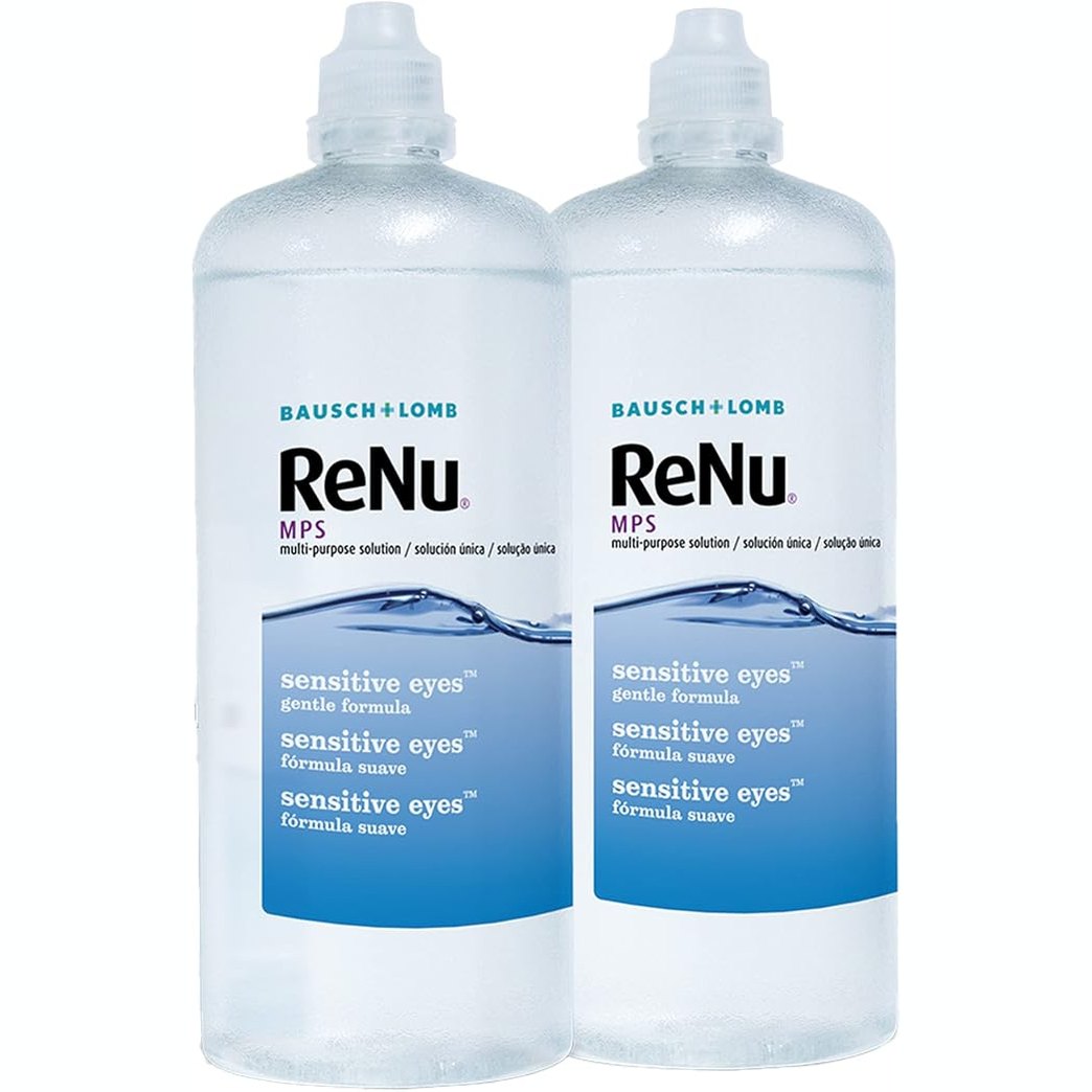 301073 - ReNu Tretësirë shumëfunksionale për lente kontakti - 360 ml - Pastroni, dezinfektoni, shpëlani, lubrifikoni dhe ruani lentet tuaja, përfshihet kutia e lenteve