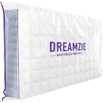 167901 - DREAMZIE Mbrojtëse Dyshekësh për Lëvizje dhe Ruajtje me Zinxhir, Plastikë, 30 cm e Trashë - Qese Ruajtjeje dhe Organizuese Lëvizjeje - e Qëndrueshme - Madhësia 160x200 cm
