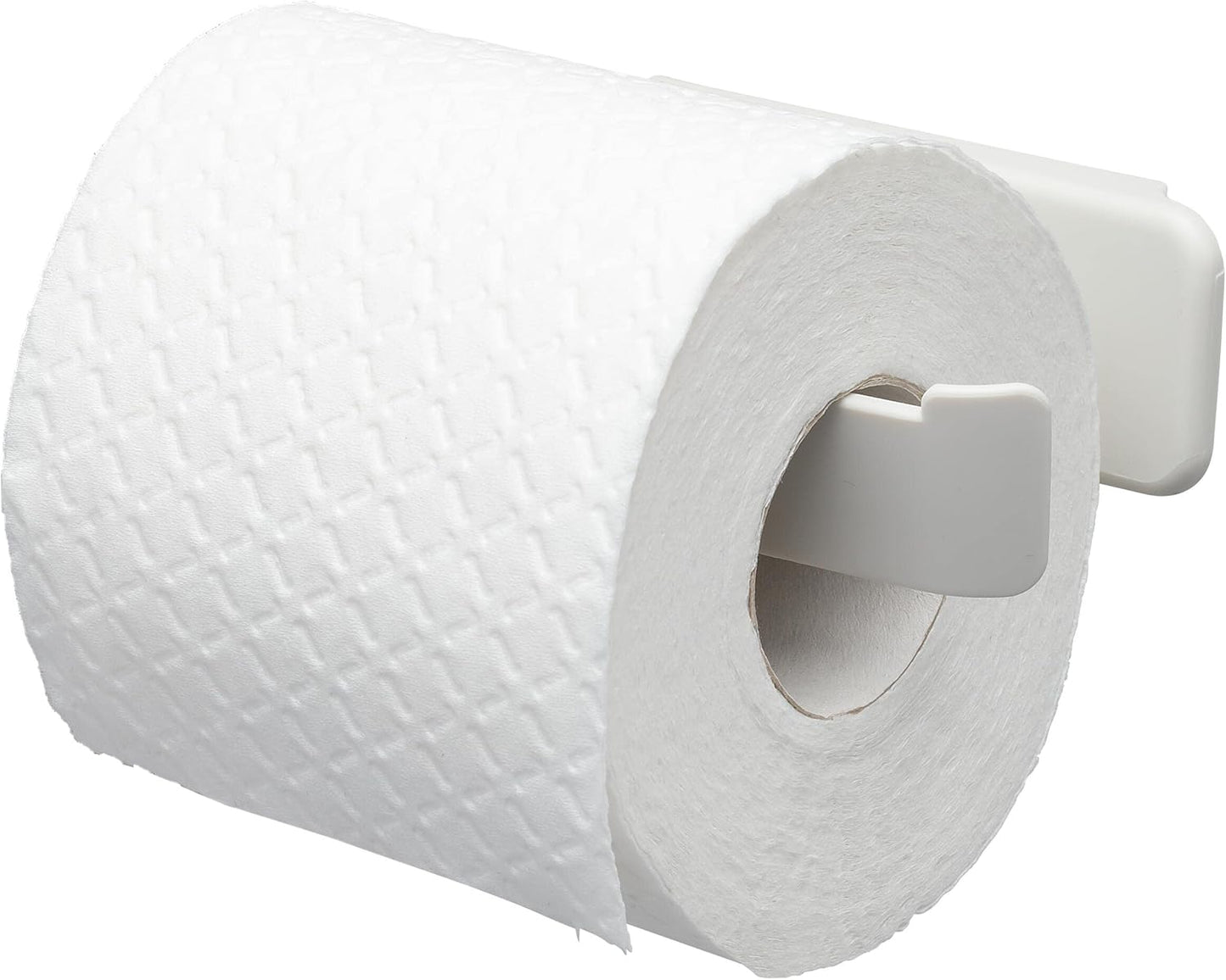 252429 - TIGER Mbajtëse letre higjienike, montim me ngjitje ose vidhosje, plastike, 145x45x81 mm, ngjyra e bardhë