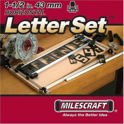 320336 - Milescraft Set shabllonësh horizontalë karakteresh 2202 3.8cm për sistemin e krijimit të tabelave