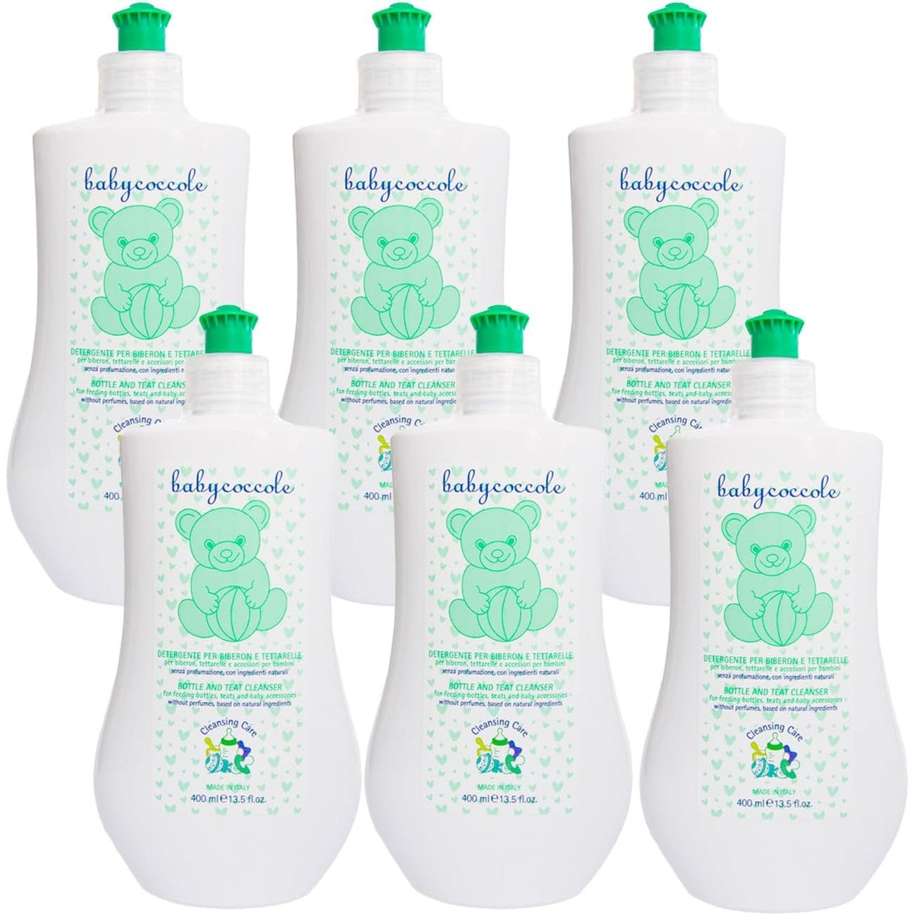 271855 - BABYCoccole KIT 6 PASTRUES PËR SHISHE, 6x400 ml