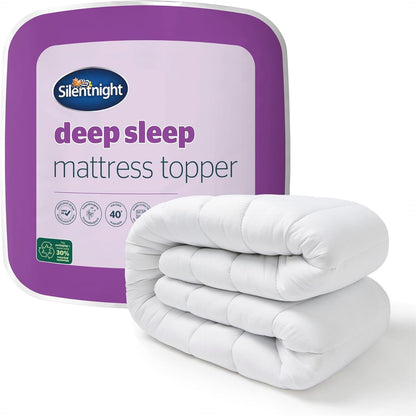 256072 - SILENTNIGHT Mbulesë dysheku Deep Sleep për krevat dopio, e butë, mbështetëse, e rehatshme, 190x135 cm, hipoalergjike, e lahet në lavatriçe